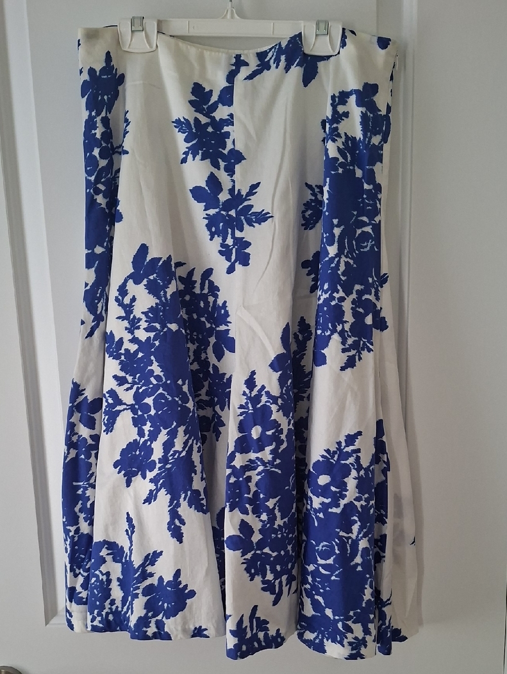 GAP navy and white Lined Cotton Skirt Size 4 oversize - Picture 2 of 8
